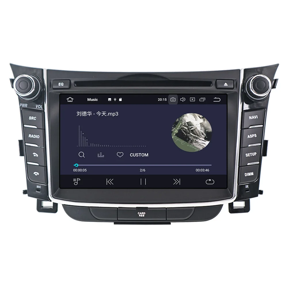 Discount EU stock Android 8.1 Car DVD player GPS Navigation Headunit For Hyundai I30 Elantra GT 2012+ multimedia radio tape recorder IPS 4