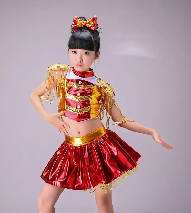 2016 Children Ballroom Dance Costume Fringe Jazz Dance Skirt Modern