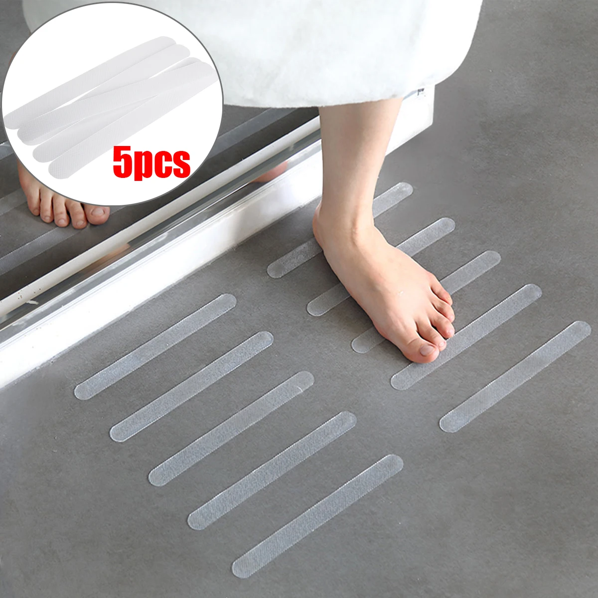 Active Components Smart Kiwarm 5/10/25pcs Bathroom Transparent Non-slip Anti Skid Strip Bath Tub Treads Stickers Safety For Stairs Pools Kitchens Home Decor
