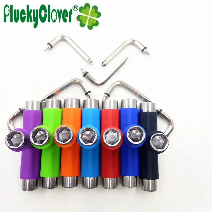 

1pc Multifunction Skateboard T Tool L Key Longboard Scooter Tool All-in-one Skate Tool Skateboard Nuts Adjusting Wrench Spanners