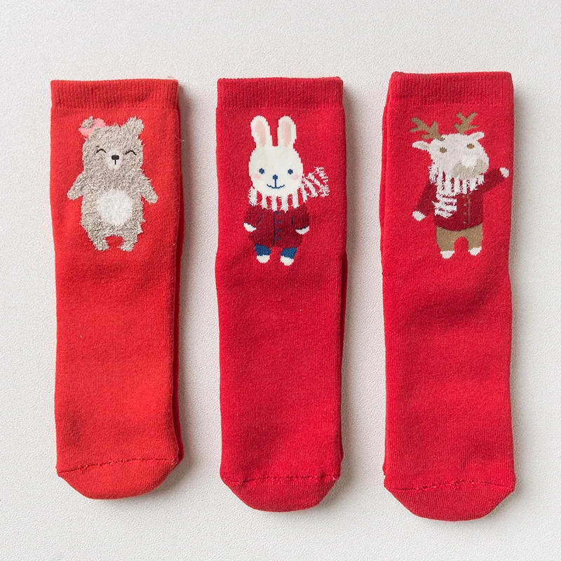 

Women Socks Winter Thicker Warm Soft Socks 3 Pairs Korean Cute Christmas Socks Cotton Women Long Funny Socks Lady Novelty