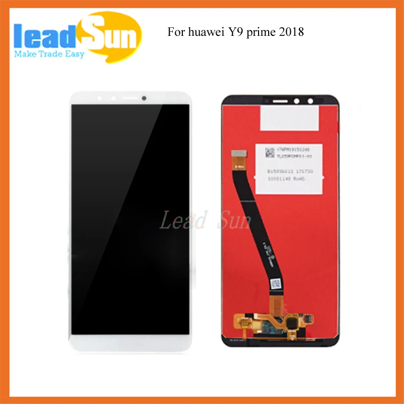

10/pcs Free DHL EMS shipping LCD Display Touch Screen Digitizer Assembly With Frame For Huawei prime Y9 2018 FLA-AL00 FLA-LA10