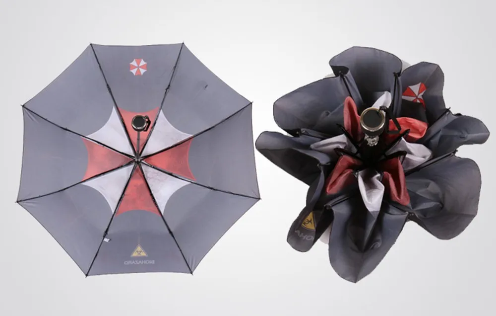 Biohazard Обитель зла, Umbrella корпорация Parapluie Rain men 3 складные ручные Paraguas Hombre новинки