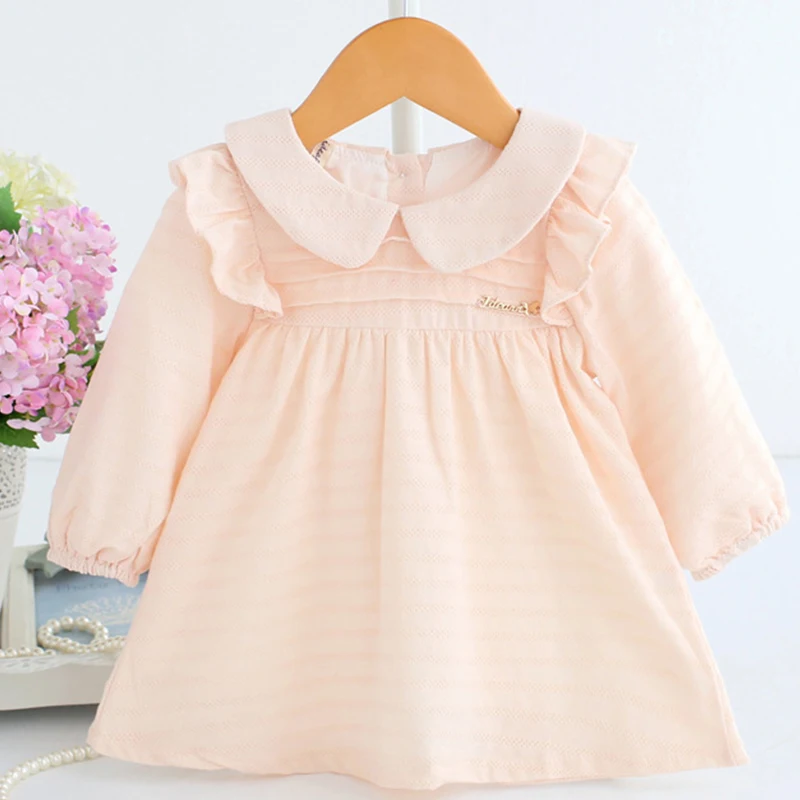 Baby Dress Brand Baby Clothes 0 2T Toddler Girl Dress Long Sleeve Daily