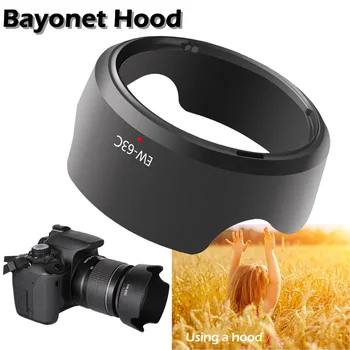 

Universal EW-63C Camera Lens Hood for Canon EF-S 18-55mm f/3.5-5.6 IS 58mm Screw-in Tulip Flower Filter Thread Camera Lens Hood