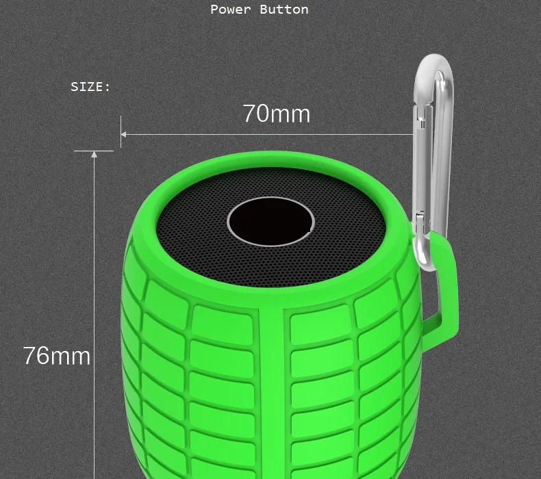 Bluetooth беспроводной портативный мини Водонепроницаемый умный наружный ручной динамик Grenad Bomb