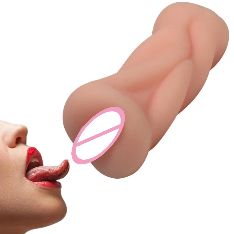 Male Masturbation font b toy b font For Man Artificial Soft Silicone Vagina Real Pocket Pussy