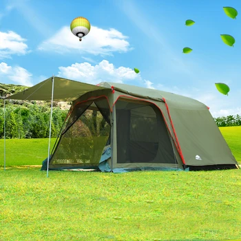 

4-8 person 1 Bedroom 1 Living room anti-rain base family party hiking mountaineering fishing beach outdoor camping relief tent