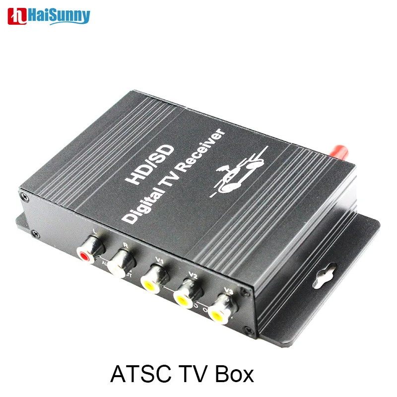 Автомобильный DVB-ATSC ТВ-приемник ТВ-тюнер с 4 видео для автомобиля DVD Android