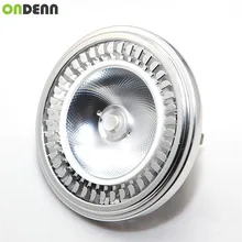 С регулируемой яркостью 15 Вт светодиодный AR111 свет G53 DC12V AC110V 220 V 240 V Высокая люменов Мощность QR111 ES111 COB светодиодный лампочка, Светодиодный прожектор 12 шт./лот