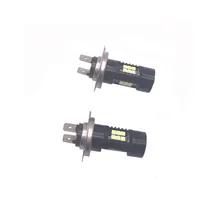 2 шт./лот H7 лампа супер яркие противотуманные фары автомобиля 12 V 24 V 6000 K Белый автомобилей Angel Eyes вождения DRL дневного света авто H7 лампы