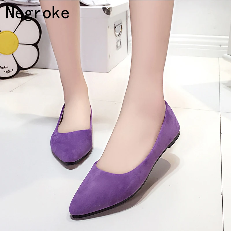 

Multicolor Flat Shoes Women Loafers Slip On Soft Leather Pointed Toe Ladies causal Boat Shoes Spring Autumn Flats Zapatos Mujer