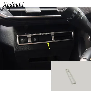 

For Peugeot 3008 GT 3008GT 2016 2017 2018 2019 2020 Car Stick Cover Front Head Fog Intelligent Light Switch Trim Frame Lamp 1pcs