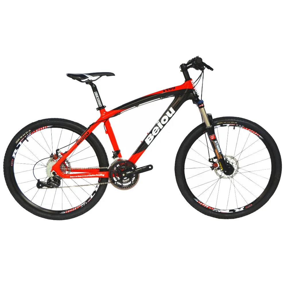 BEIOU XC Mountain Bike 26 Inch MTB Carbon Frame Complete Bicycle 27 Speed S H I