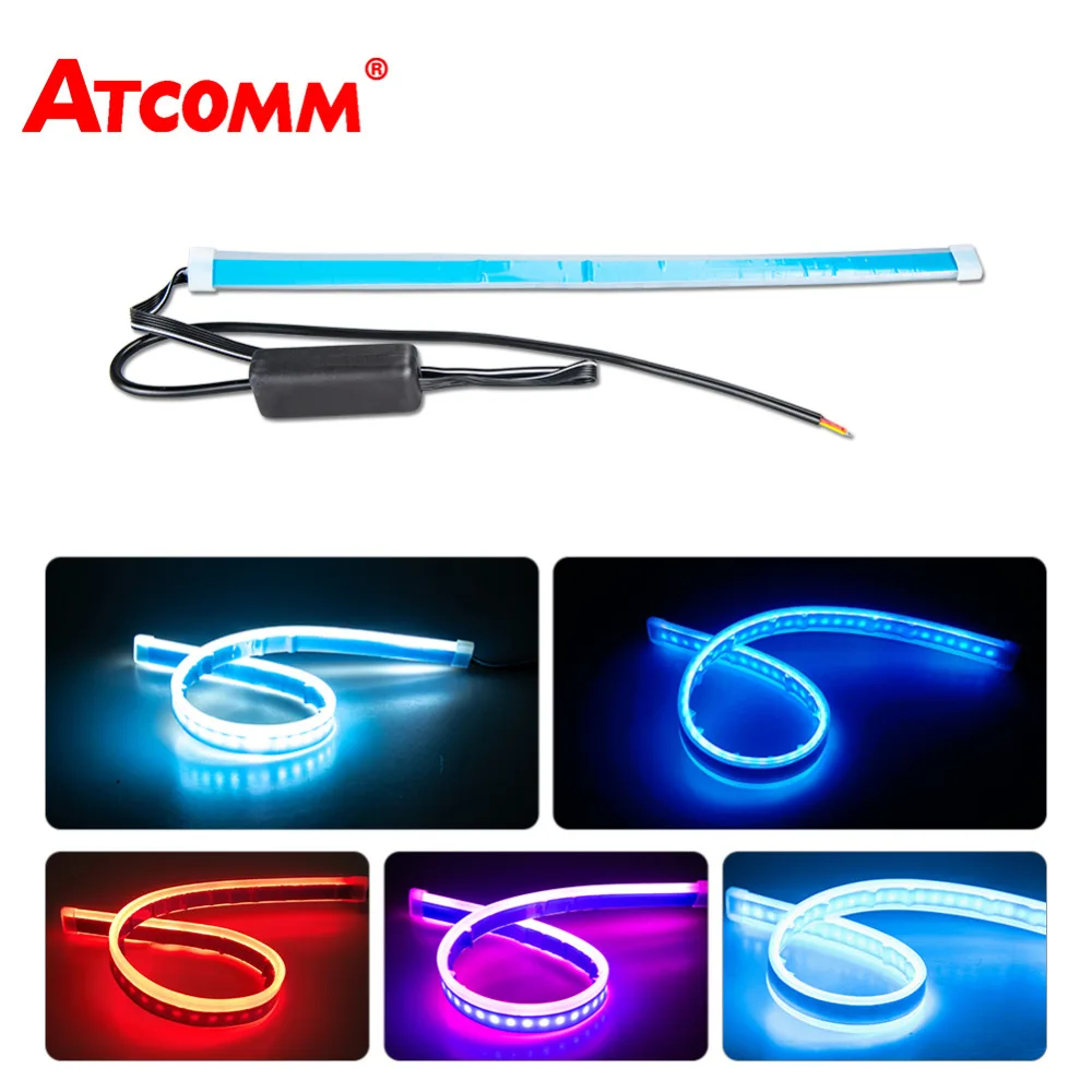 

2PCS 30CM COB Universal 12V Daytime Running Light DRL LED Car Lamp External Lights Styling Led DRL Lamp Waterproof 45CM 60CM