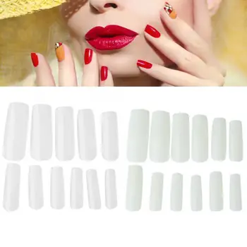 

Nail Art 500pcs False Nail Tips Full Coverage Super Thin Traceless Nail DIY Decoration False Nails With Glue