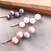 1 шт. мода моделирование жемчужная заколка заколки для волос для женщин обувь девочек ручной работы жемчужные цветы шпильки подарок