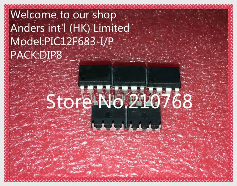 10 шт./лот PIC12F683-I/P 12F683-I/P PIC12F683 DIP8 | Электронные компоненты и принадлежности