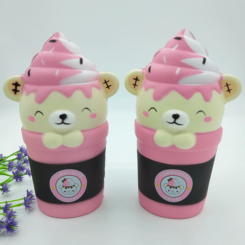 Kawaii Мини-мороженое медведь медленно поднимающаяся кукла милые мягкие для сжатия Игрушка снятие стресса игрушка для детей подарок изысканный мягкий медведь