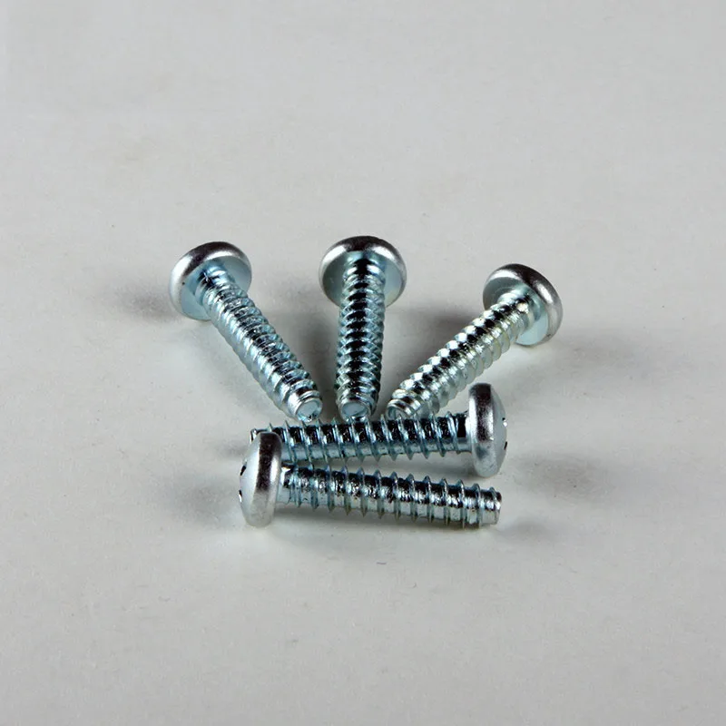 45PCS M3*16 Cheap Galvanized Round Cross Hirao Self Tapping Screws Pan