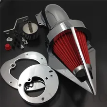 Aftermarket free shipping motorcycle parts Cone Spike Air Cleaner intake for Honda VTX1300 VTX 1300 1986-2012 CHROMED