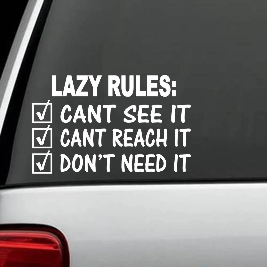 Для LAZYRULES Наклейка для автомобиля грузовика suv окно фургона Смешные Молодежные