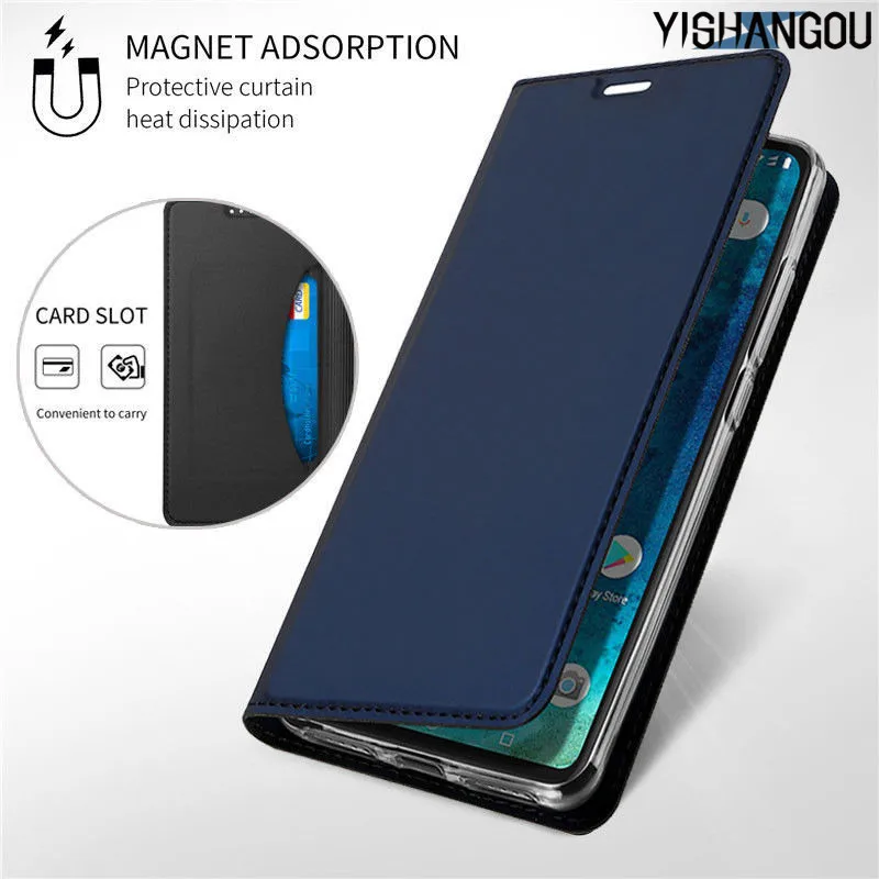Магнитный чехол книжка с откидной крышкой для Xiaomi Mi 9 8 A1 A2 Lite F1 тонкий кожаный