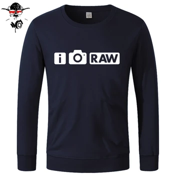 

Brand Clothing I Shoot RAW Funny photo photographer camera Sweatshirts Men Cotton long Sleeve Top Camiseta Hoodies, Sweatshirts