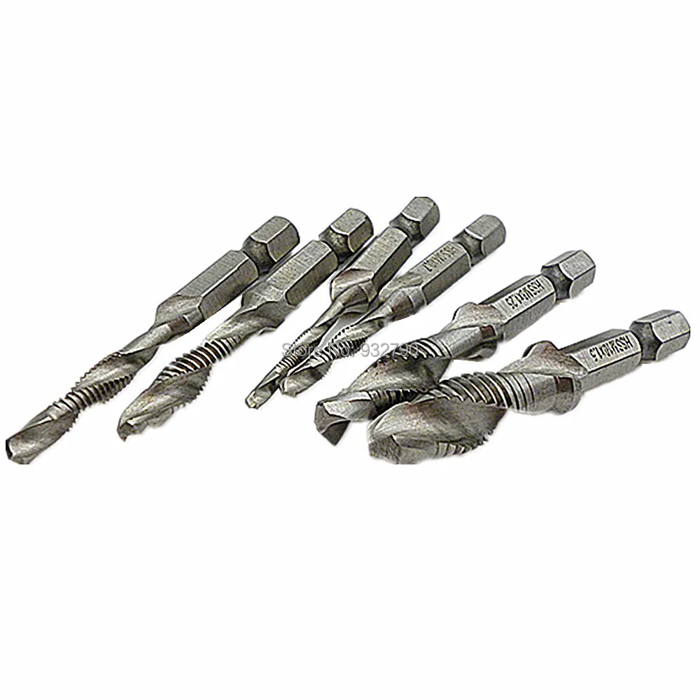 DrillTapCountersink Set, Metric, 6 Pc
