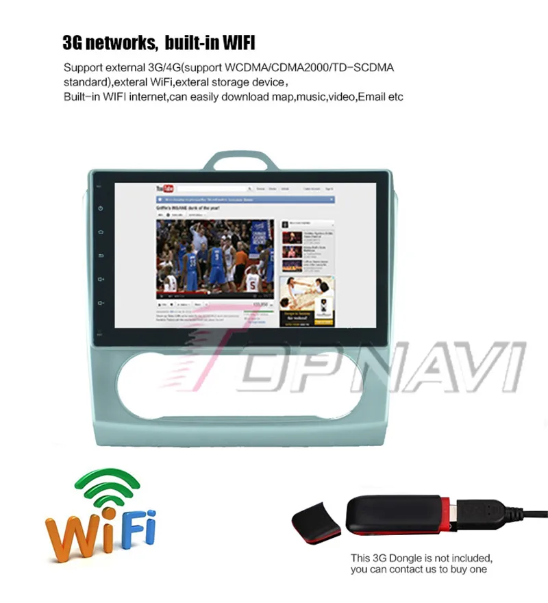radio 2 din For Ford Focus 2008 2009 Auto