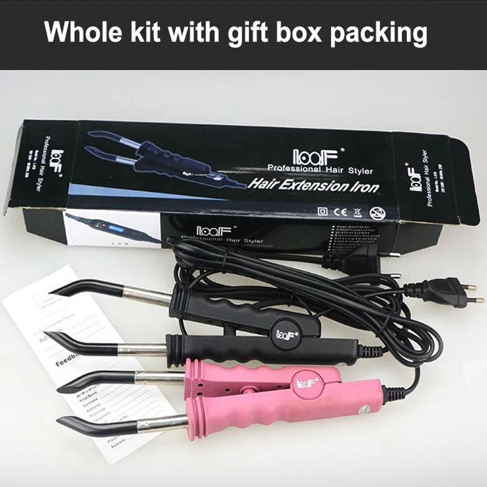 Fashion Hair Extension Iron Keratin Bonding Tools Fusion Heat Connector Adjustable Temperature Fusion Heat Connector