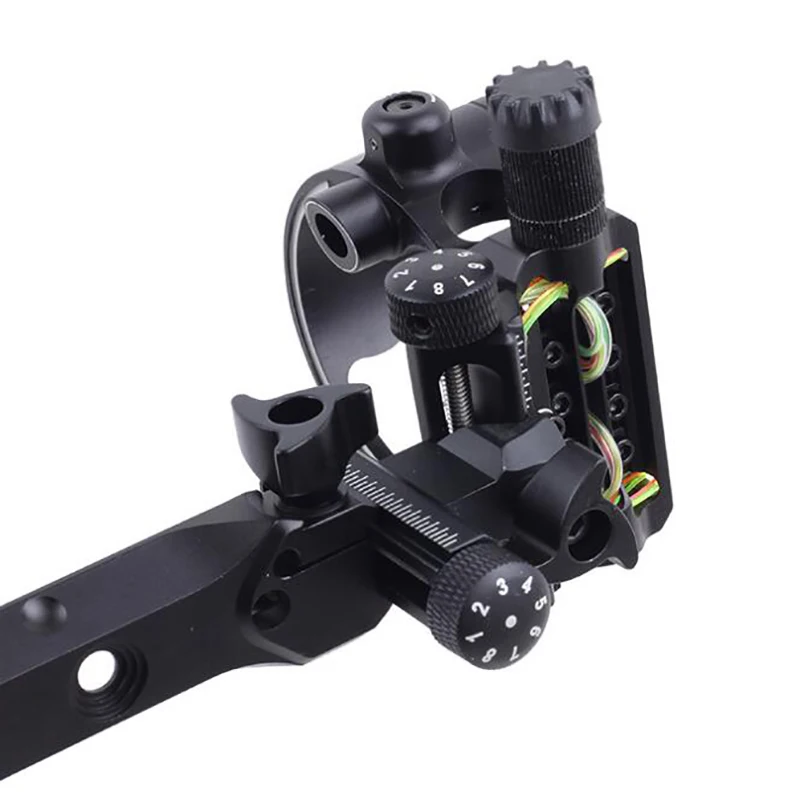 Cnc de Alumínio Pinos Composto Arco Vista 0.019 Fibra Óptica Retina 23cm Vertical Horizontal Ajuste Tiro 7 7 High Quality Esporte e Lazer