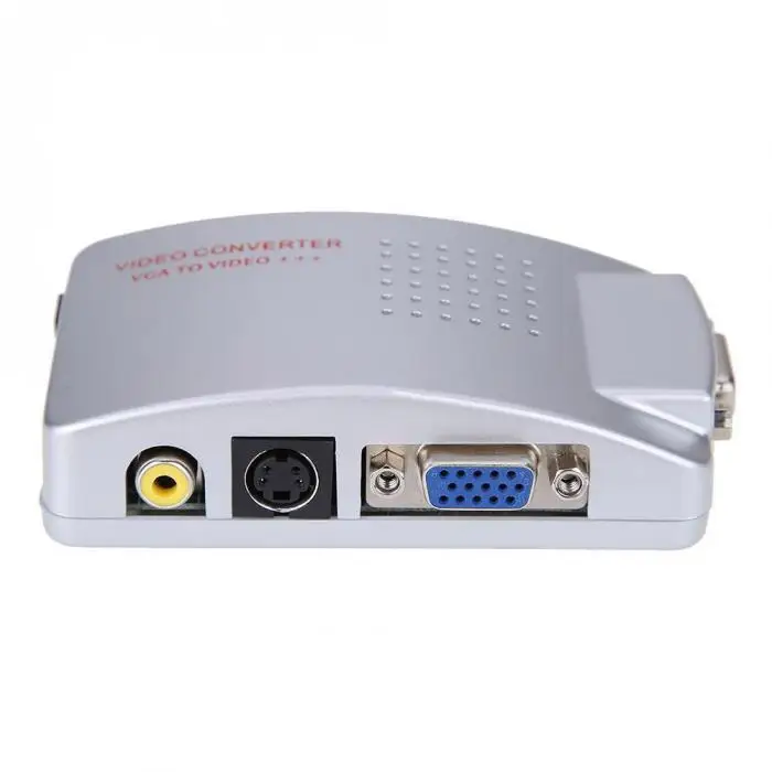 Новейший VGA к ТВ RCA Композитный S-video AV USB кабель адаптер конвертер коробка для ПК ноутбук EM88