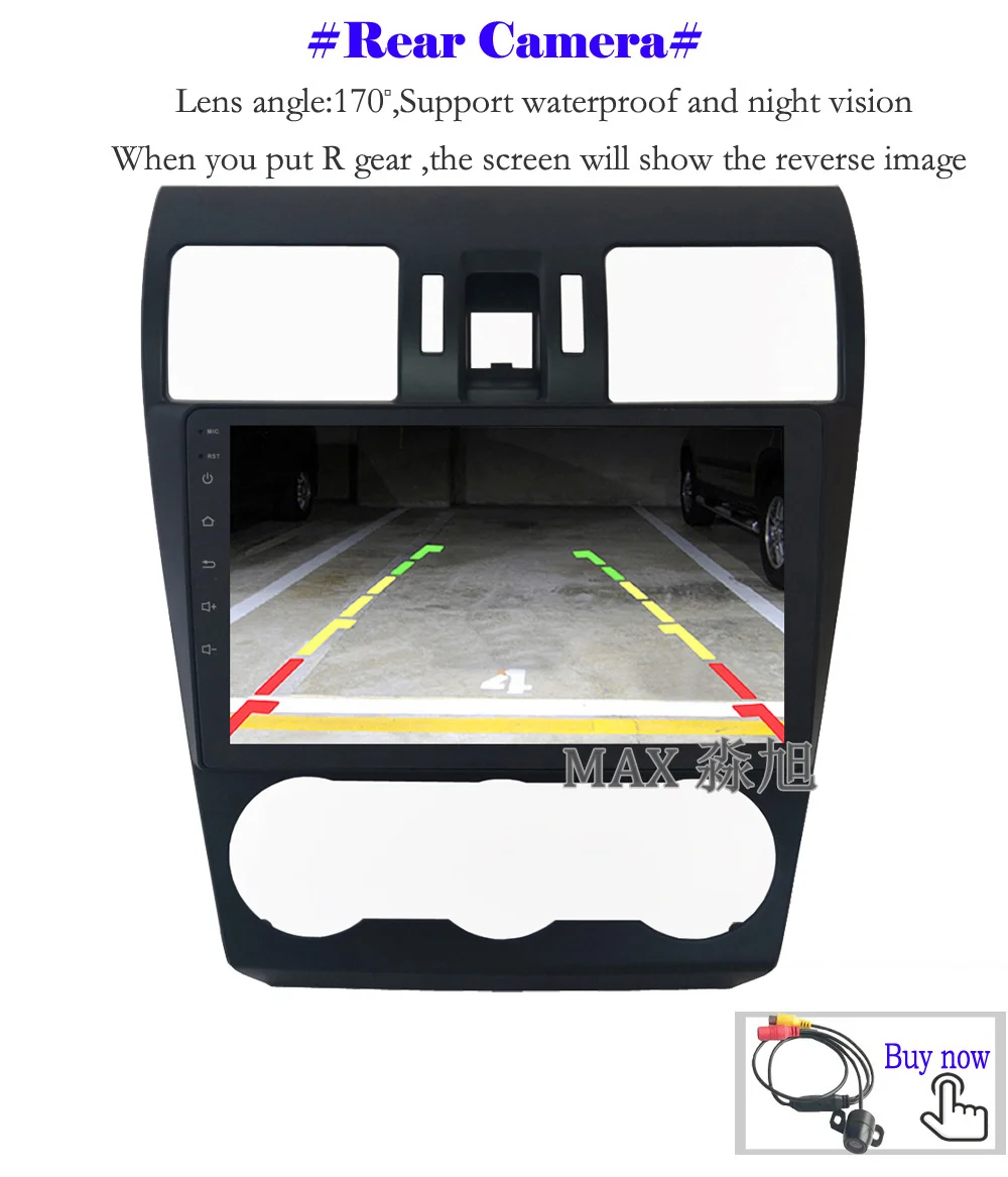Clearance MAX Android 8.1.0 Car DVD Player for Subaru WRX Forester 2014 2015 2016 Car Radio RDS BT 4G WiFi SWC GPS Navigation Free Map 13