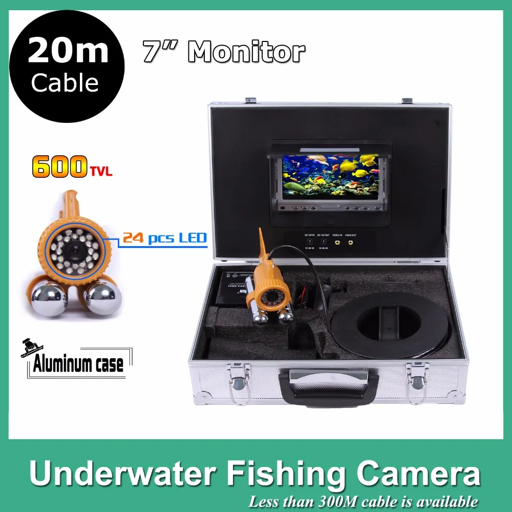 7" TFT LCD Monitor 24pcs LED Light 600TVL camera