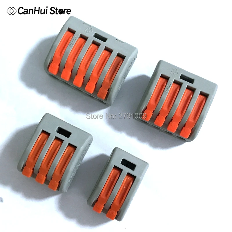 

10pcs 222-415 PCT-212 PCT-213 PCT-214 PCT-215 Universal Compact Wire Wiring Connector Conductor Terminal Block Lever PCT212