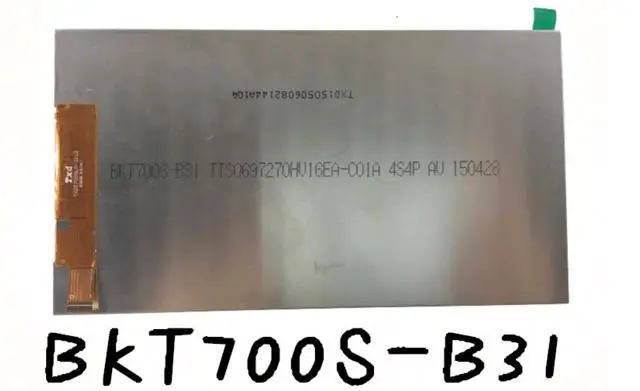 Оригинал 7 дюймов BKT700S-B31 ЖК-дисплей экран FPC70044-1 1301022 дисплей Бесплатная доставка |