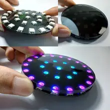 51 микрокомпьютер с одним чипом DIY Электронный дизайнерский набор RGB полноцветный светодиодный светильник с кристаллами кубический круг Аврора Diy Kit