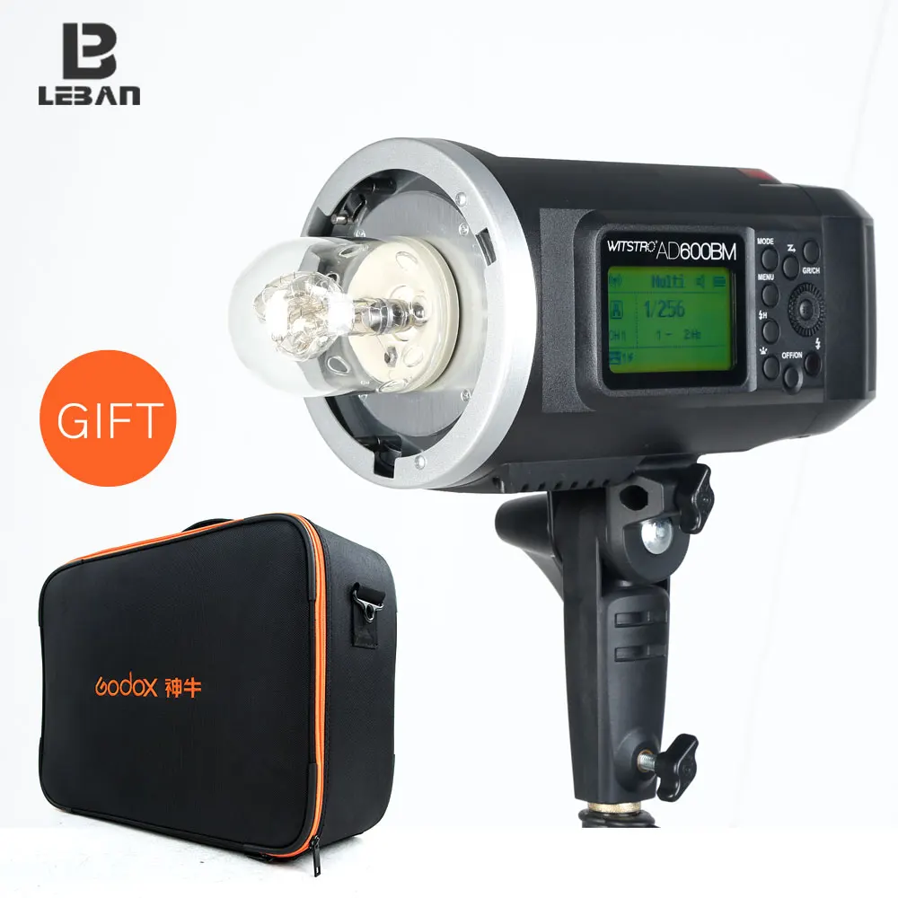 

Godox AD600BM Bowens Mount 600Ws GN87 High Speed Sync Outdoor Flash Strobe Light with 2.4G Wireless X System, 8700mAh Battery