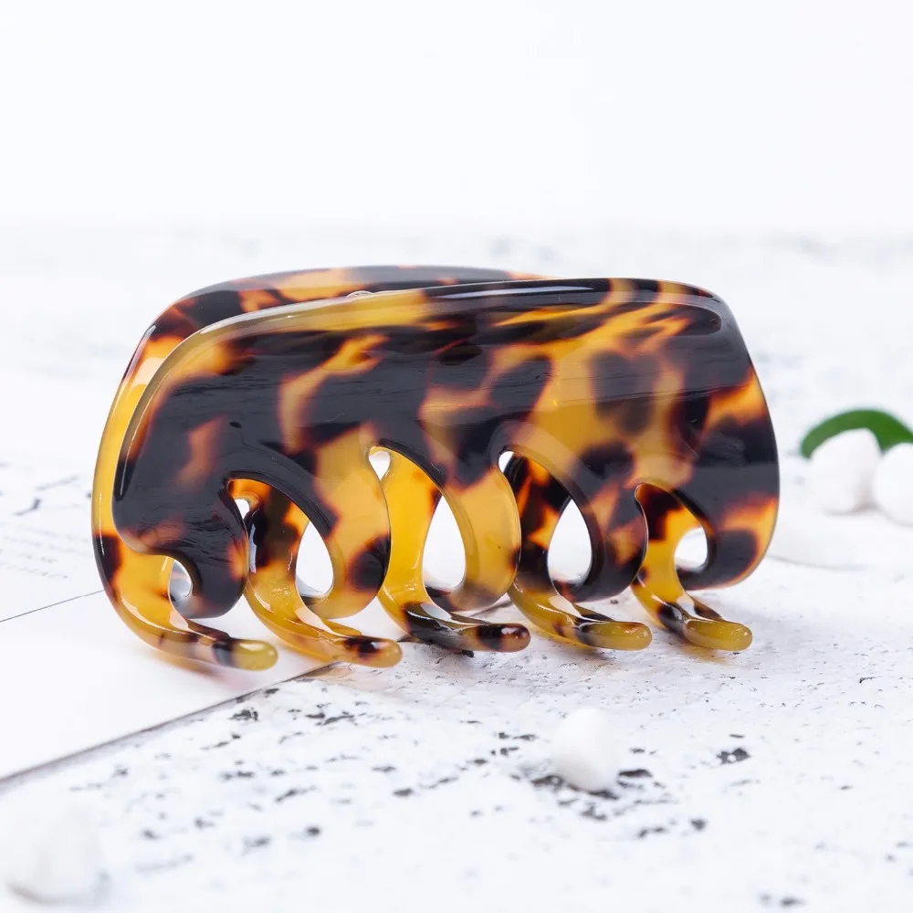 

Fancyin 1PC Hot Women Fashion Octopus Hair Claw Curved Resin Hair Clips Fashion Hair Accessories