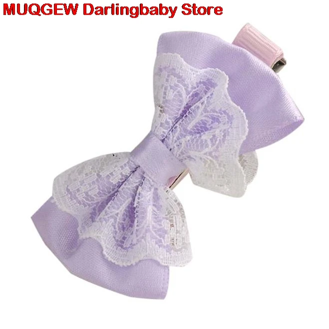 Оптовая продажа Новый Младенческая малышей Для детей милые Кружево бантом