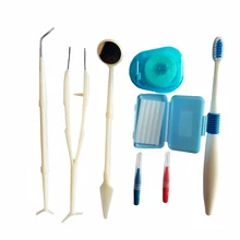 Зубная щетка, зеркало для рта, межзубная щетка, зубная нить, инструменты для чистки полости рта, ортодонтический набор для ухода, SSwell