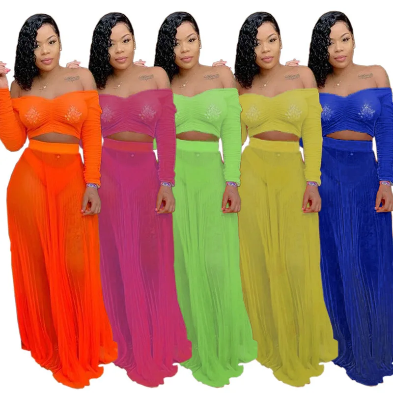 

sexy transparent elegant long dress long sleeve plus size women clothing summer 2019 vestidos robe femme sukienki off shoulder