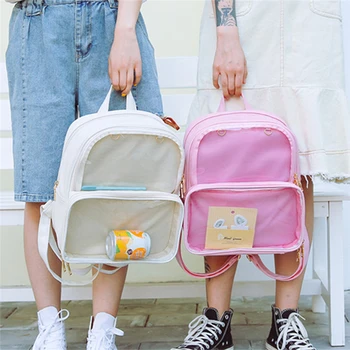 

Clear Transparent PVC Multi-pockets School Backpack/ Outdoor Backpack