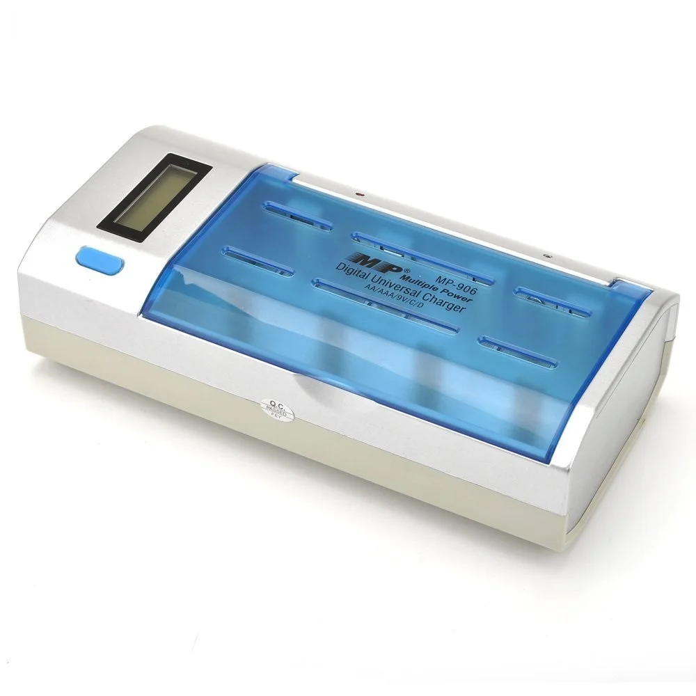 

MP Universal AAA AA 9V C D Battery Smart Charger for NiMh NiCd Rechargeable Batteries