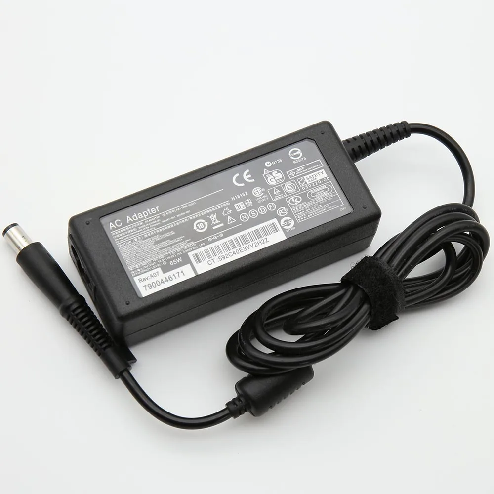 65W 18,5 V 3.5A 7,4*5,0 адаптер переменного тока для hp павильон G4 G6 G7 M6 DM4 DV4 DV5 DV6 DV7 G60 G61 G72, EliteBook 2540p 2560 2570p 2730
