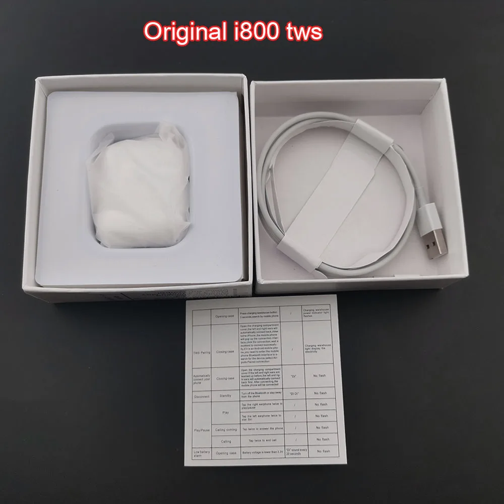 i800 i800 i1000 наушники-вкладыши TWS с Беспроводной наушники 6D супер бас смарт-датчик pk w1 h1 чип i12 i30 i60 i80 i100 i200 i500 наушники-вкладыши tws - Цвет: i800