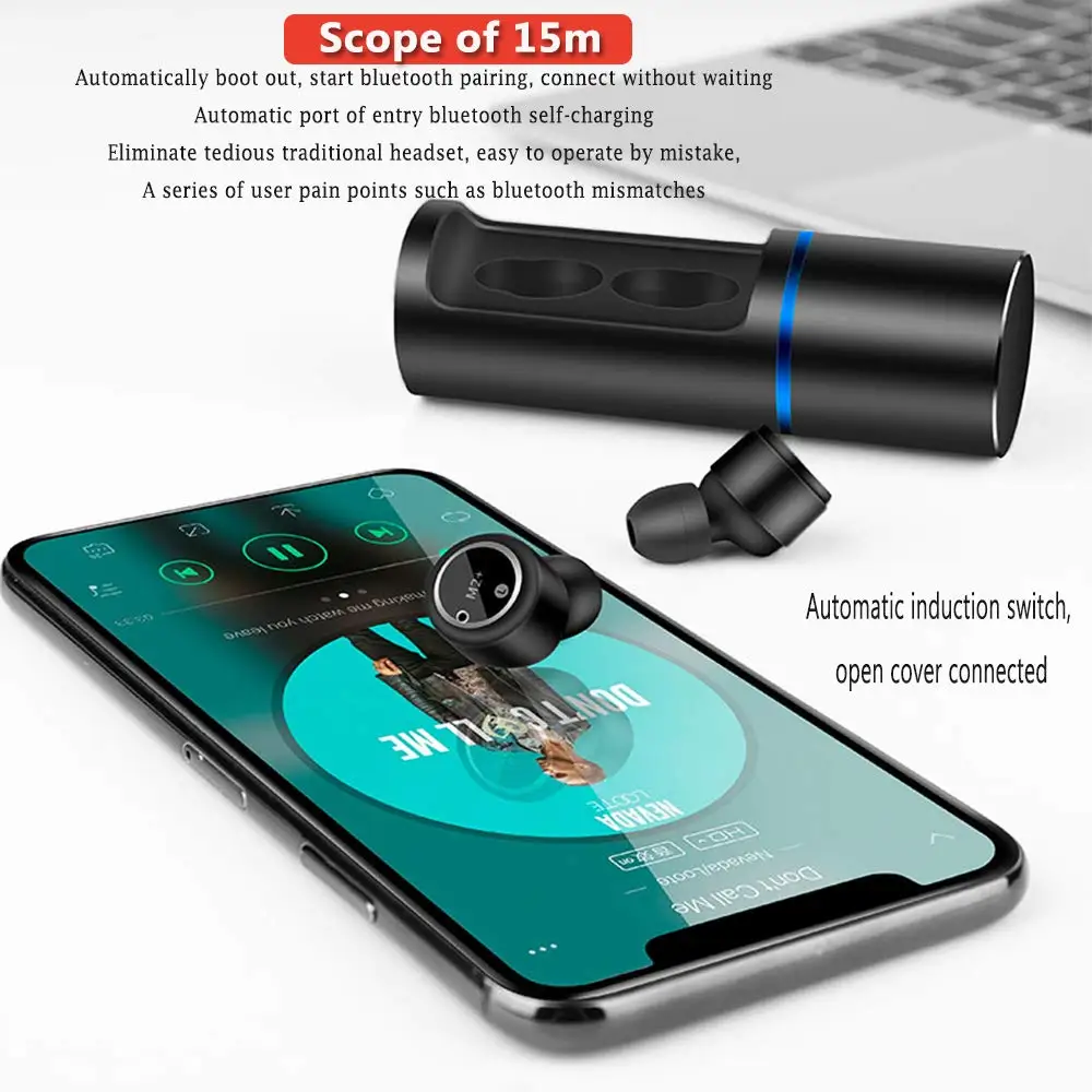 Наушники вкладыши TWS Bluetooth 5 0 наушники беспроводные хиты управление стерео для