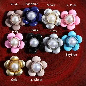 

30pcs 28MM Crystal meatl Rhinestone Button Alloy rhinestone Buttons in silver Flat Back Embellishments RMM292