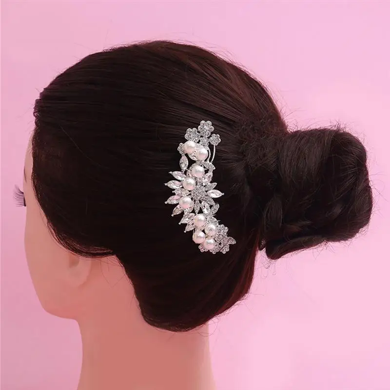 RUIMIO элегантный свадебный гребень для волос искусственный жемчуг Кристалл Стразы Аксессуары для волос цветочный свадебный цветок заколки для волос ювелирные изделия